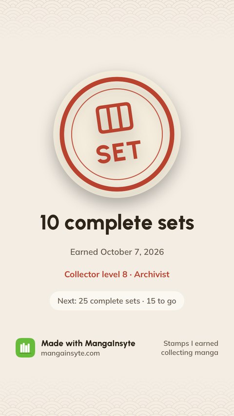 Stamp share image: 10 complete sets